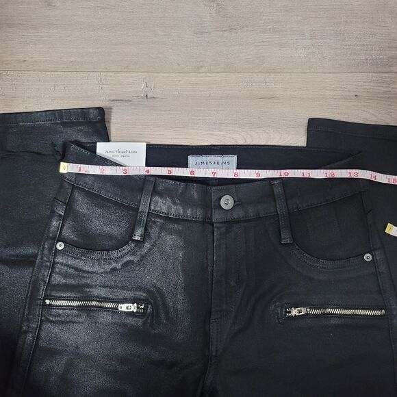 James jeans  twiggy ankle zip oil slicked size 28 - Picture 12 of 14